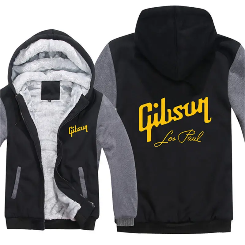 Зимние толстовки с капюшоном на молнии Gibson куртка пуловер Мужское пальто