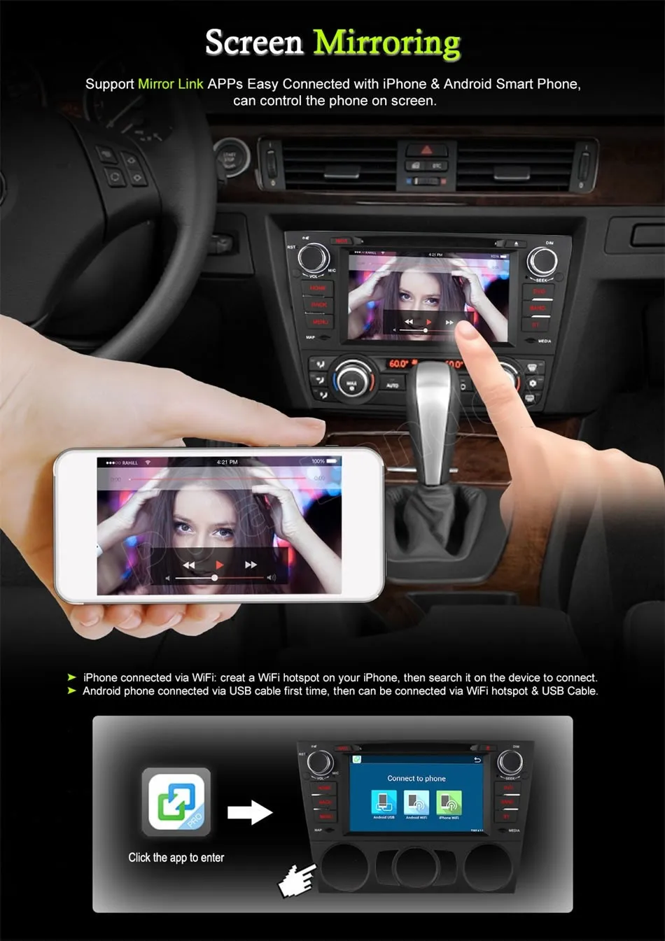 7-дюймовый dvd-плеер для автомобиля Android 6 0 GPS WiFi 4G SIM LTE RDS B/MW 3 серии E90 E91 E92 E93