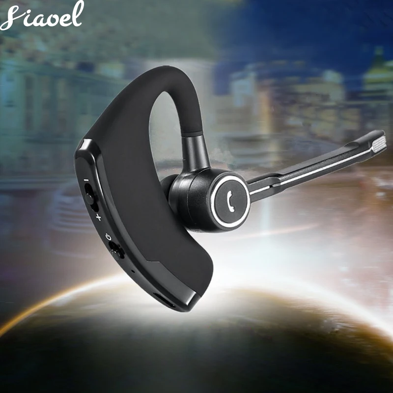 Деловая Bluetooth гарнитура автомобильные наушники с микрофоном и ушным крючком