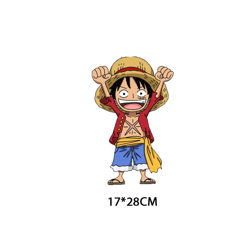 Аниме ONE PIECE Patch Iron-On Transfers патчи для детской одежды DIY нашивки на футболки