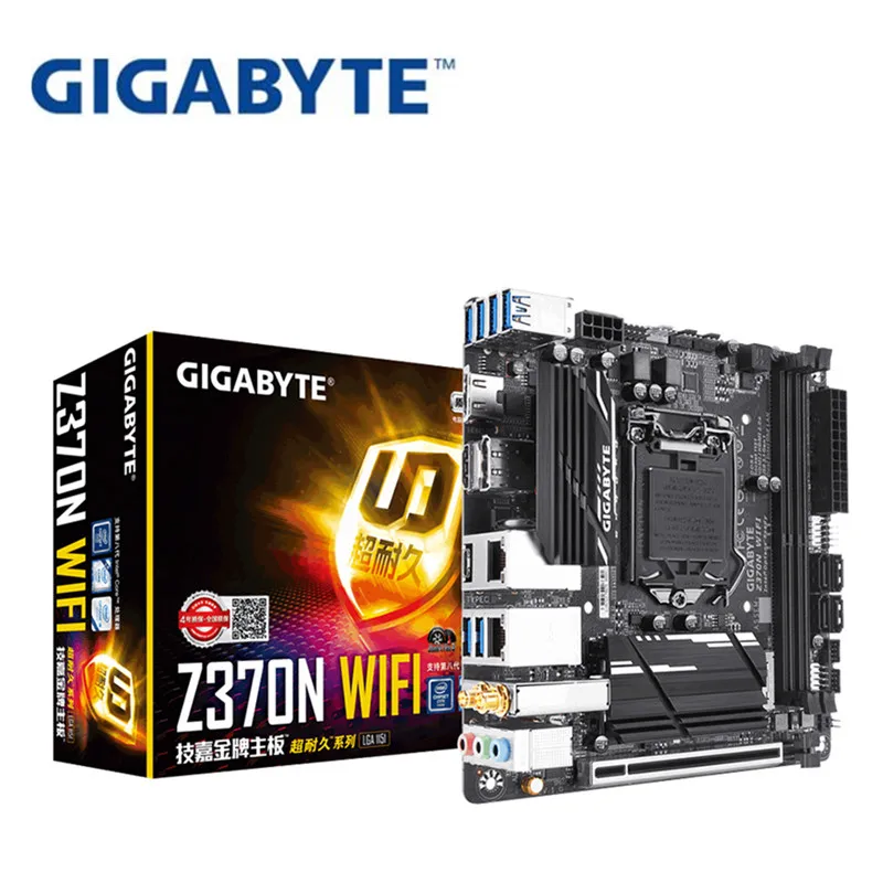 Для Gigabyte GA-Z370M-WIFI оригинальная новая материнская плата Z370 розетка LGA 1151 DDR4 USB3.0 SATA3.0