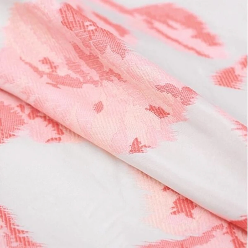 Пряжа окрашенный жаккардовый парчовый Ткань для шитья одежды ткани одежда