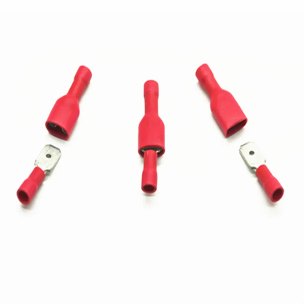 Raytech проводка подключения Красный Предварительно изолированный мужской таб и