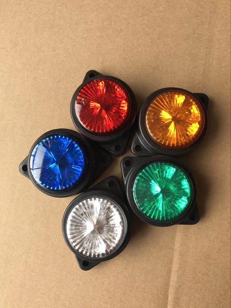 

10 Pcs 24V 5 LED Truck Light System Trailer Lorry Side Marker Lights Side Lamp Waterproof