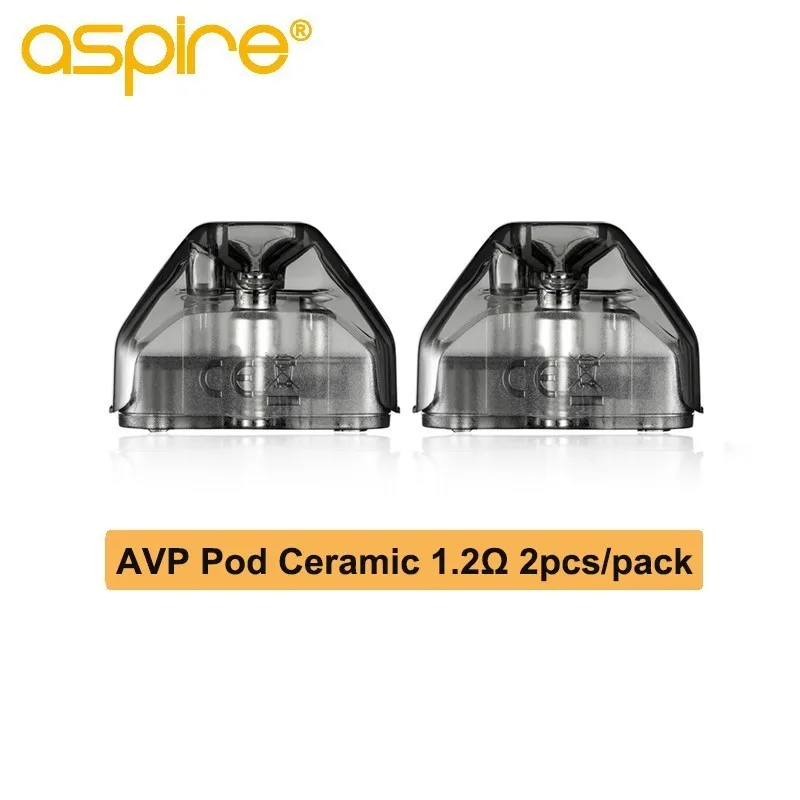2 шт./кор. Aspire AVP Pod 2 мл Ёмкость Pod Vape картридж с 1.2ohm хлопок/1.3ohm Керамика катушки электронная сигарета распылитель