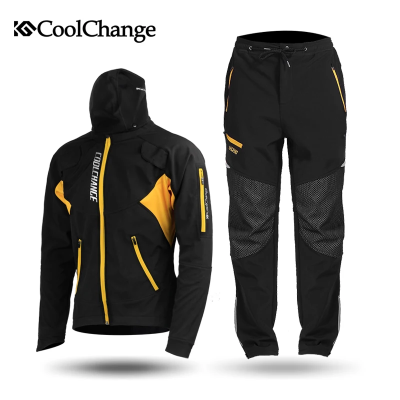 Велосипедная куртка CoolChange Зимняя Теплая Флисовая ветрозащитная для горного