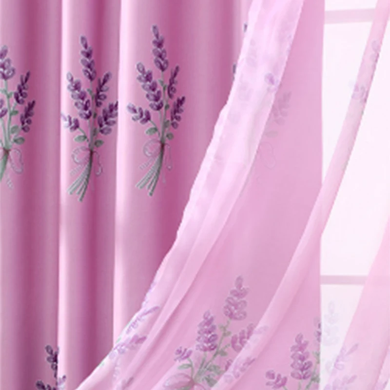 Занавески для дома с цветочным рисунком теплые двойные занавески гостиной ткань