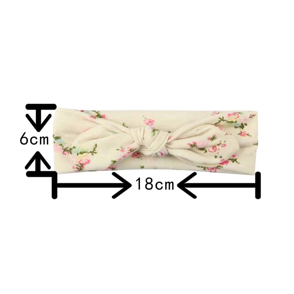 Baby Kids Girls Cute Polyester Elastic Cotton Rabbit Bow Ear HairbHeadband Turban Knot Head Wraps clothes | Детская одежда и обувь