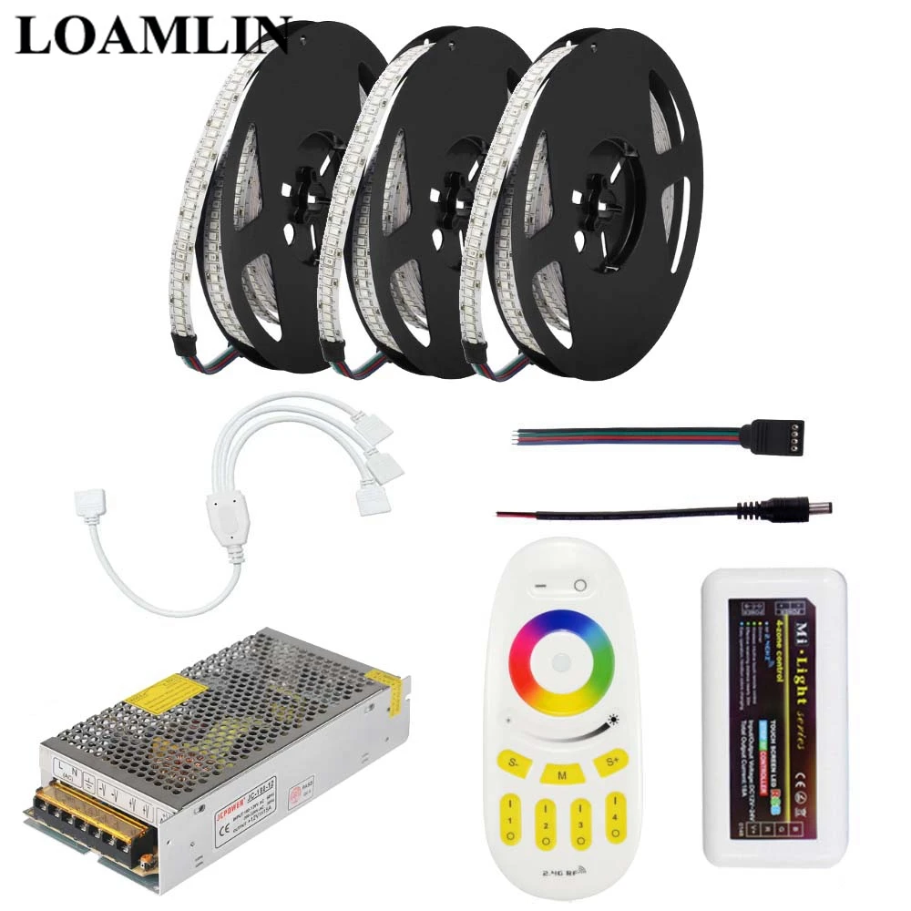 5 м 10 15 20 2835SMD 234 светодиодов/м RGB светодиодные полосы света с Milight 2 4G RGBW Пульт
