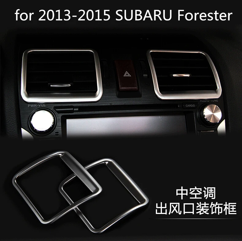 

Car stickers of Front Central Air Conditioning Outlet Decoration Car-Styling For 2013 2014 2015 Subaru Forester