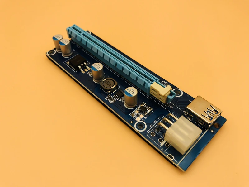 Плата расширения VER 006C PCI E Express 1X до 16X кабель USB 3 0 SATA питания 6 контактов 60 см 50