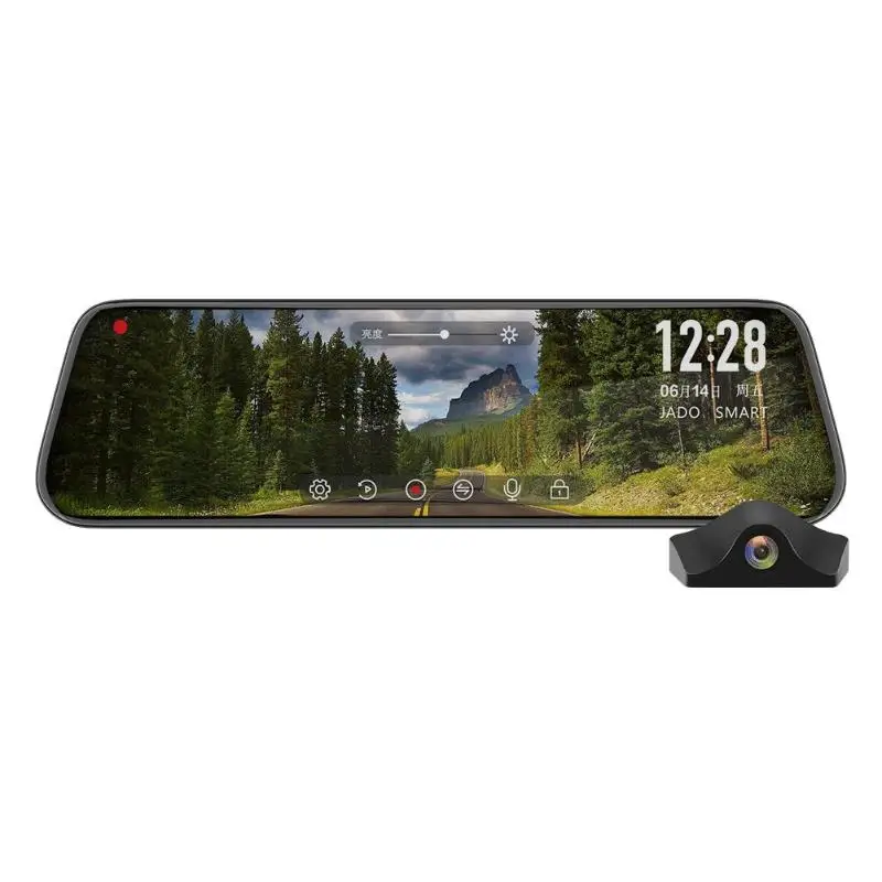 JADO A650 1080P Автомобильная dvr камера 9,35 Дюймов ips сенсорный экран зеркало заднего вида Dash Cam ADAS Starlight видеорегистратор ночного видения рекордер