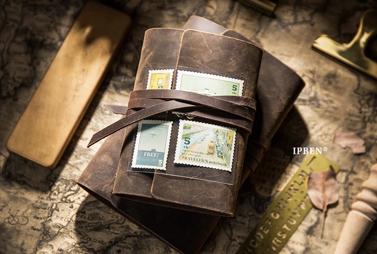 Traveler's Notebook Travel Journal Diary Handmade Multifunctional Vintage Leather Journal Diary school notebook A6 A7 A5