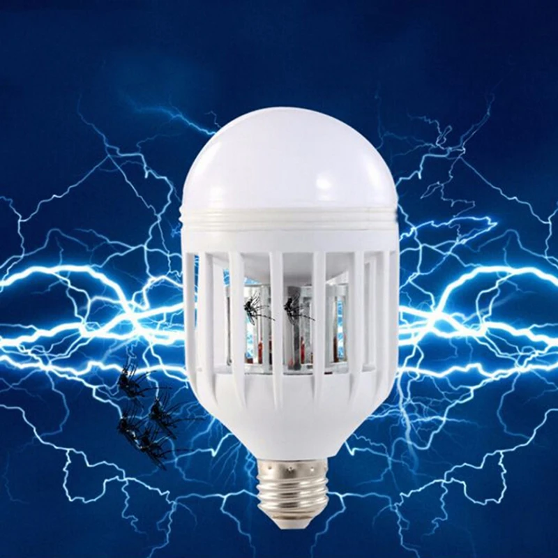 

2 in 1 E27/ B22 15W Bulb Electric Trap Mosquito Killer Lamp Light Electronic Anti Insect Bug Led Repellents Pest Control