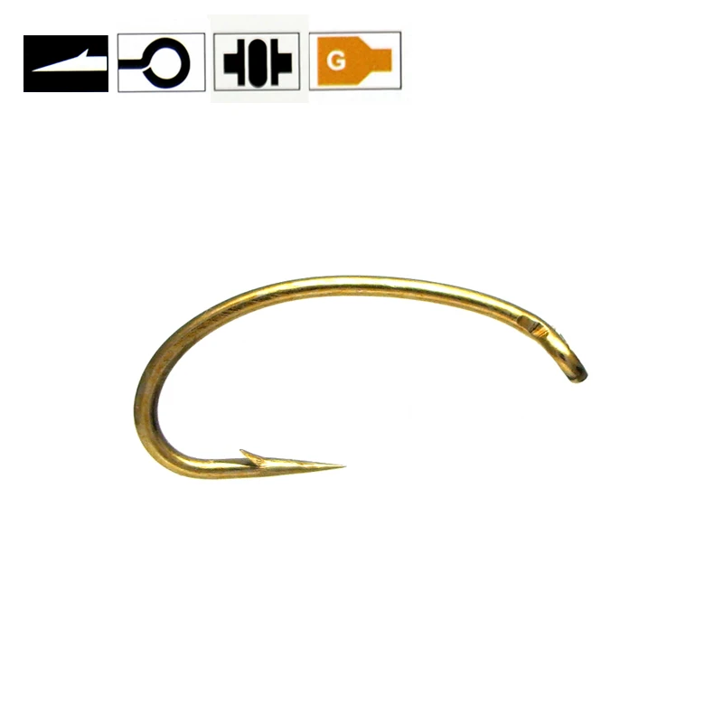 Bimoo #14 золотистый цвет Нимфа Stonefly Scud креветки искусственная мушка микро шип