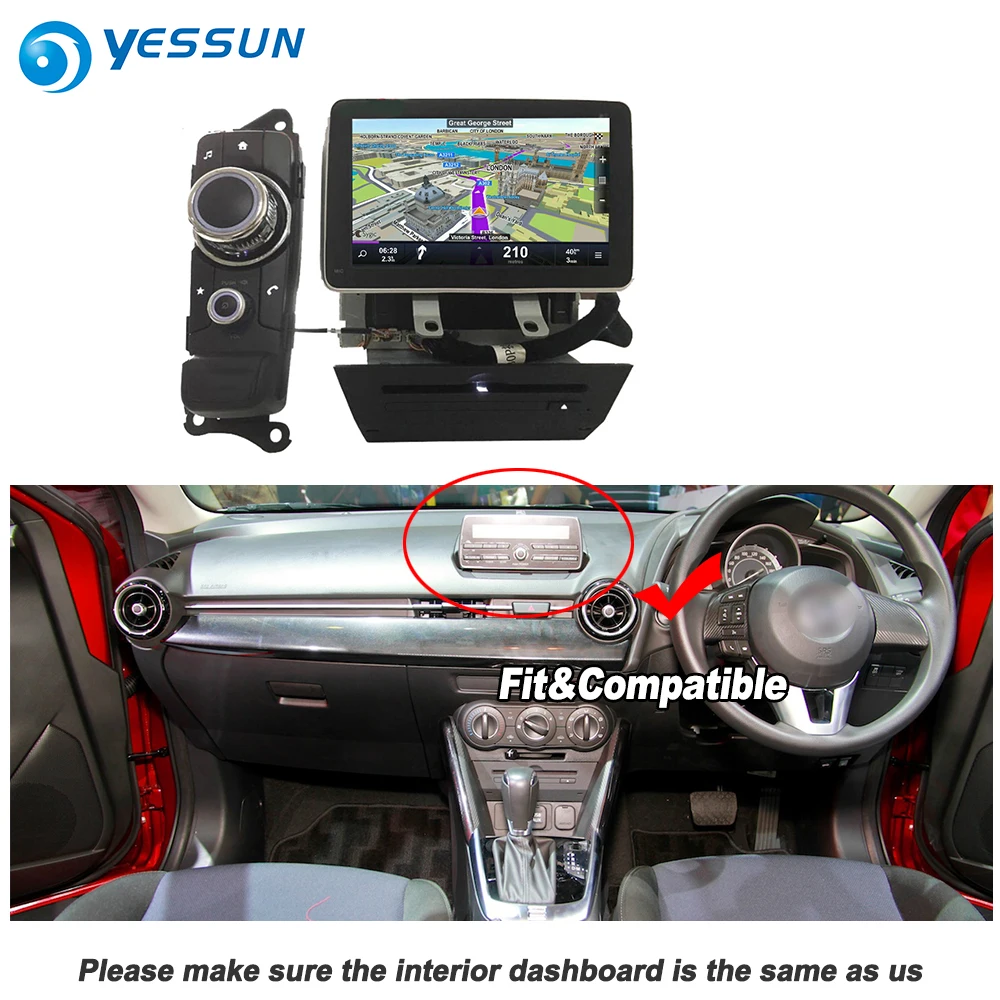YESSUN для Mazda 2 Demio~ автомобиль Android Carplay gps Navi карты навигации DVD CD плеер Радио стерео Мультимедиа HD экран