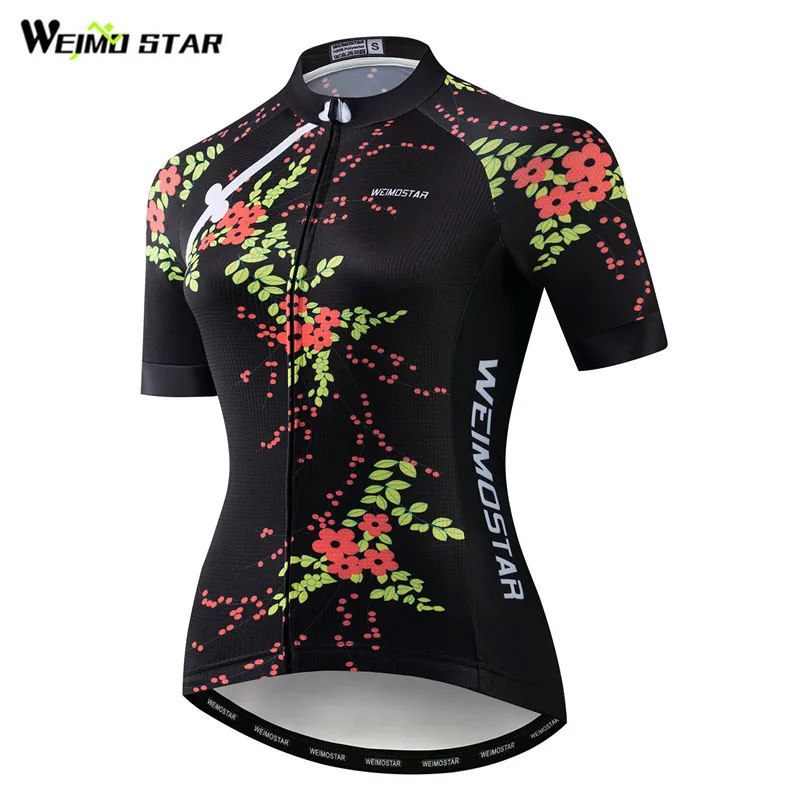 

Weimostar High Quality Cycling Jersey Women Summer Short Sleeve Mountain Bike Jersey Quick Dry Bicycle Shirt Short Cycling Wear