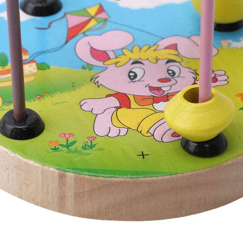 Early Kids Educational Children Beads String Game Mini Animal Farm Chassis Baby Count Wear Toys Assembling Blocks | Игрушки и хобби