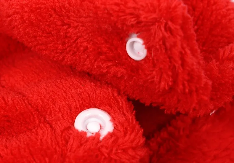 HOOPET Pet Dog Clothes Christmas Suits Soft Santa Claus Costume Outwear Coat Polar Fleece Winter