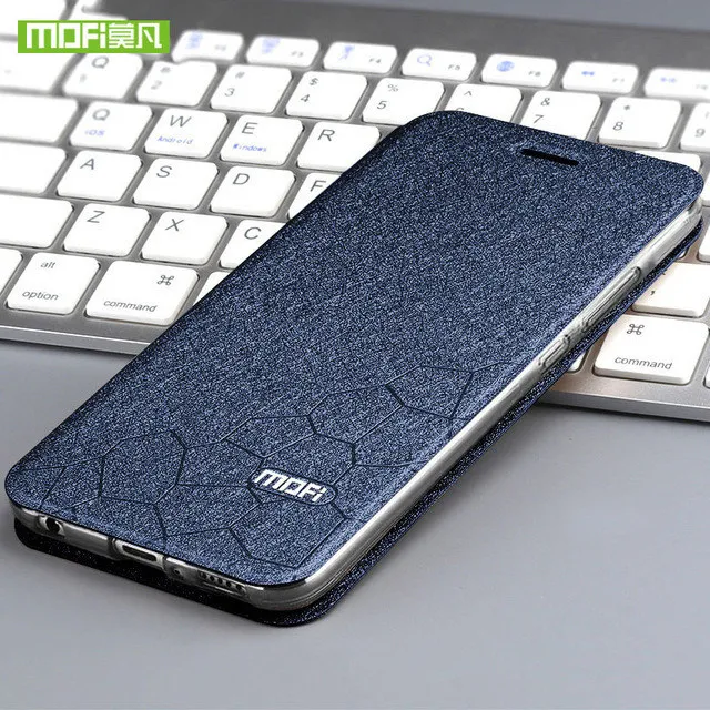 Blue Чехол Mofi для huawei honor 10, чехол для honor V10, кожаный силиконовый чехол из ТПУ, тонкий металлический чехол для huawei honor note 10, оболочка - Цвет: Blue