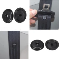 sekinnew 10pcs car parts black plastic car safety seat belt stopper spacing limit buckle clip retainer seatbelt stop button