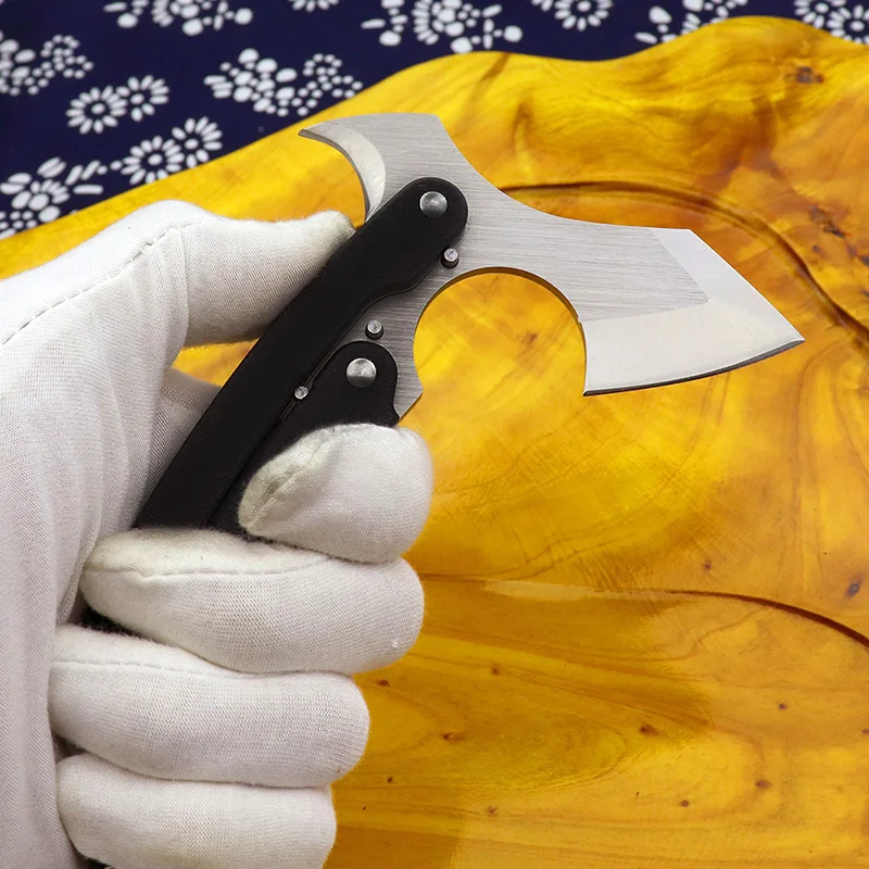 Многофункциональный складной тактический топор karambit походный топор G10 с ручкой маленький спасательный наружный ручной топор EDC Томагавк Топор Инструмент для выживания