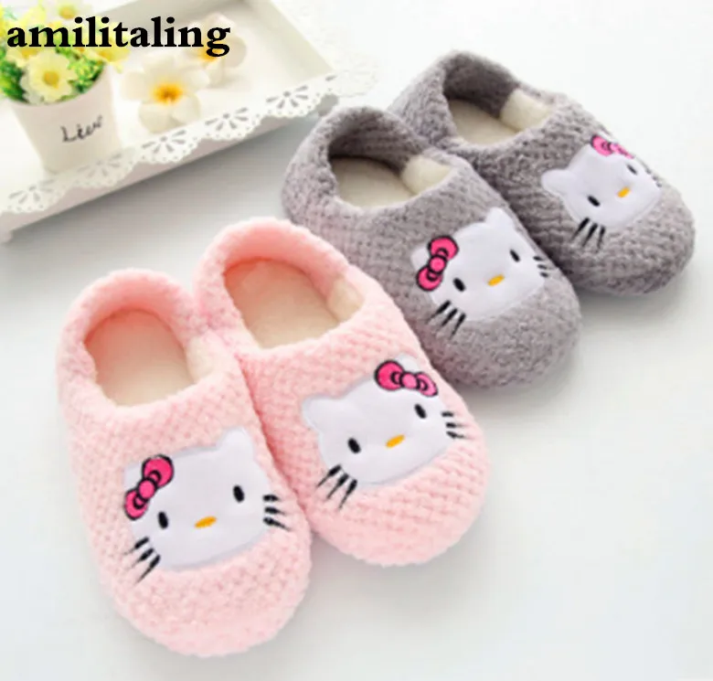 Новинка; женские тапочки «Hello Kitty»; сезон осень-зима; милые удобные домашние тапочки для отдыха; yey-9101 на плоской подошве