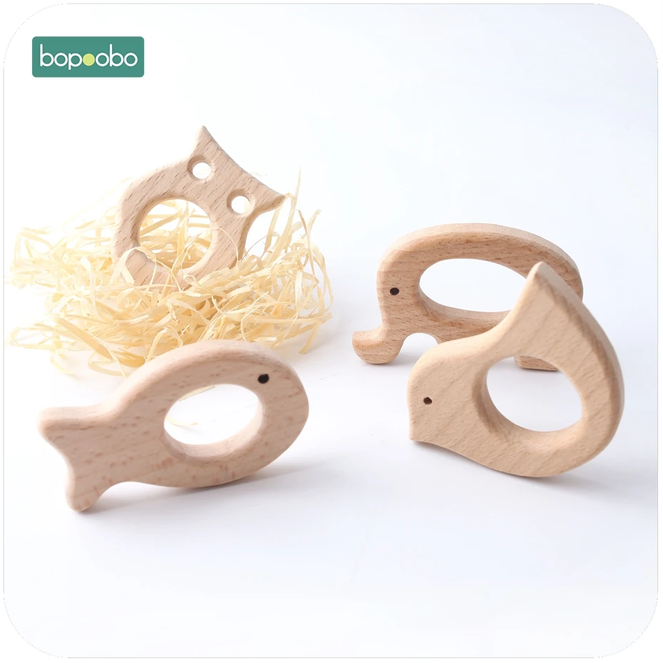 Деревянная подвеска Bopoobo 4 шт./1 комплект|pendant teether|food teetherpendant for jewelry |