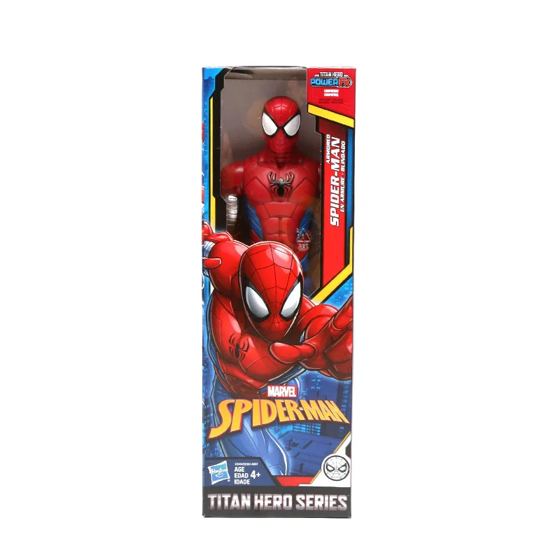 RED SPIDER E2324 BOX 30 см Marvel черный костюм Человек-паук фигурка игрушки Мстители Титан герой сила FX Майлз боевой дух Человек-паук бронированный Человек-паук Гвен модель игрушки - Цвет: RED SPIDER E2324 BOX