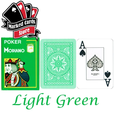 color 4 light green Италия Modiano Cristallo помеченные игральные карты с очками 4 PIP Jumbo Poker Размер пластик со светящимися чернилами - Цвет: color 4 light green