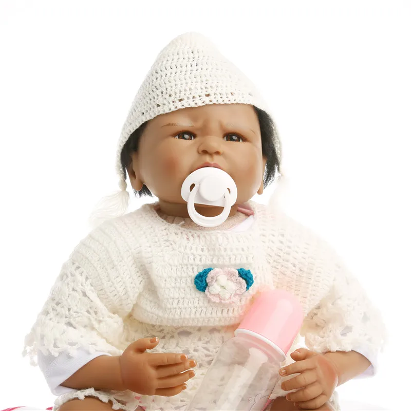 SanyDoll 22 дюйма 55 см силиконовые куклы для новорожденных Реалистичная кукла детей