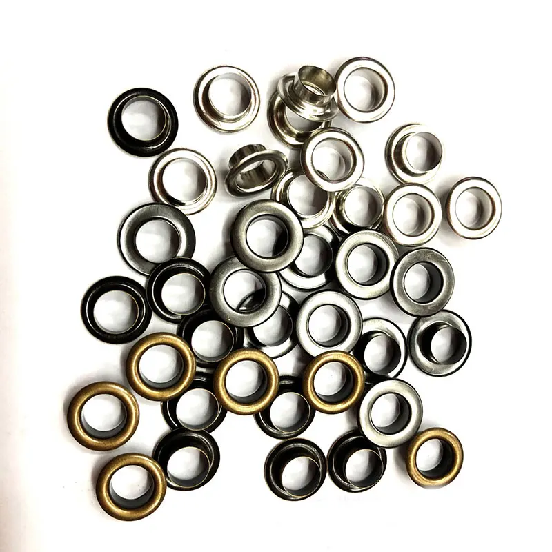 1000 шт 4 мм Металлическая черная круглая шайба для баннер с люверсами кожевенное