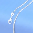1 шт., цепочка из серебра 925 пробы, 16-30 дюймов