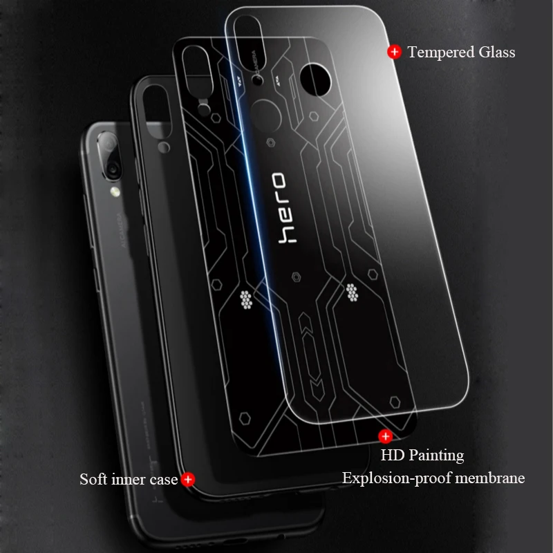 Чехол Aixuan для Xiaomi Redmi Note 7 чехол с рисунком из закаленного стекла силиконовый