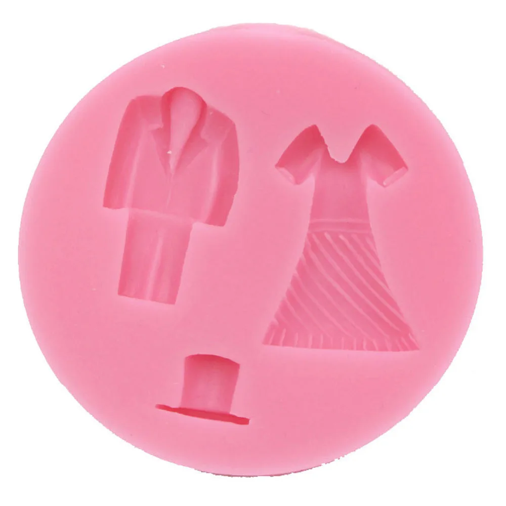 Силиконовые формы NPC в форме платья для украшения торта форма шляпы жвачки и