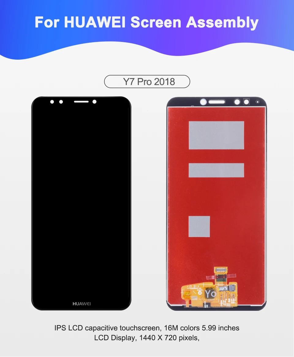 5,9" Enjoy 8 дисплей для huawei Y7 Prime ЖК сенсорный экран с рамкой для huawei Y7 Pro дисплей Nova 2 Lite ldn-lx3