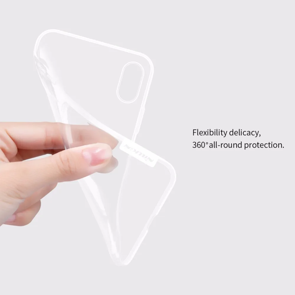 

Case for iphone XS Max NILLKIN Nature TPU Transparent soft back cover case for iphone xs max x xr 5 s se 6