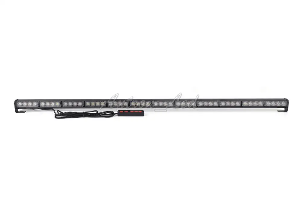 48LED 52inch СВЕТОДИОДНЫЙ Автомобильный свет 24-48 высокое Мощность аварийный прерывистый световой сигнал Предупреждение свет мигает грузовик полицейские, пожарные Янтарный безопасный - Цвет: 48LED 52inch