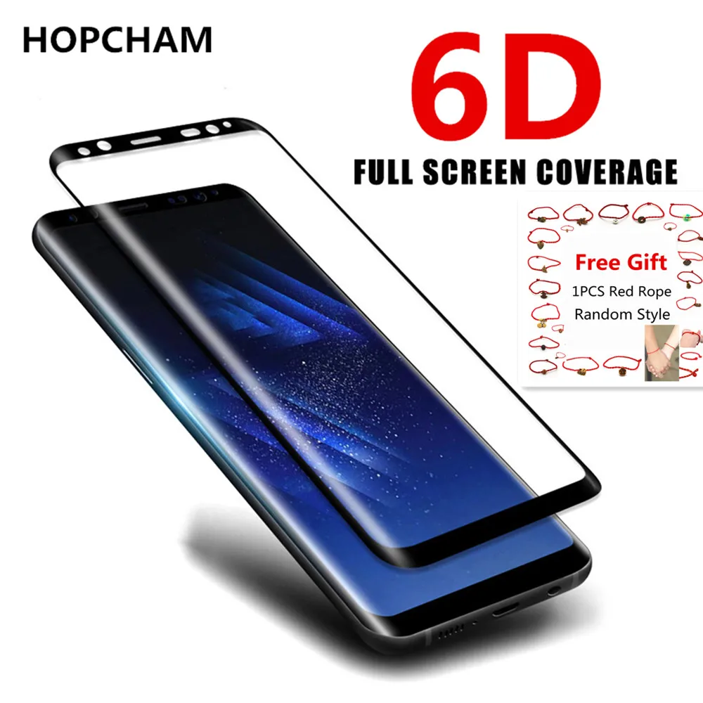 Защитное стекло закаленное 6D для Samsung Galaxy S9/S8 Plus/S7/Note 8/9|Защитные стёкла и плёнки