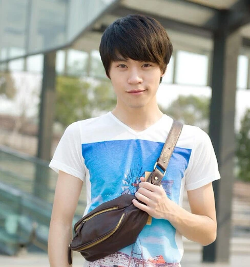 Новинка 2016 мужской маленький кожаный кошелек мужская сумка нагрудная Корейская