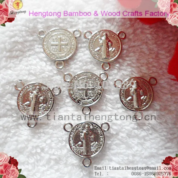 Бесплатная Доставка 100 шт./упак. дешевые St. Бенедикт Четки Центральным металл