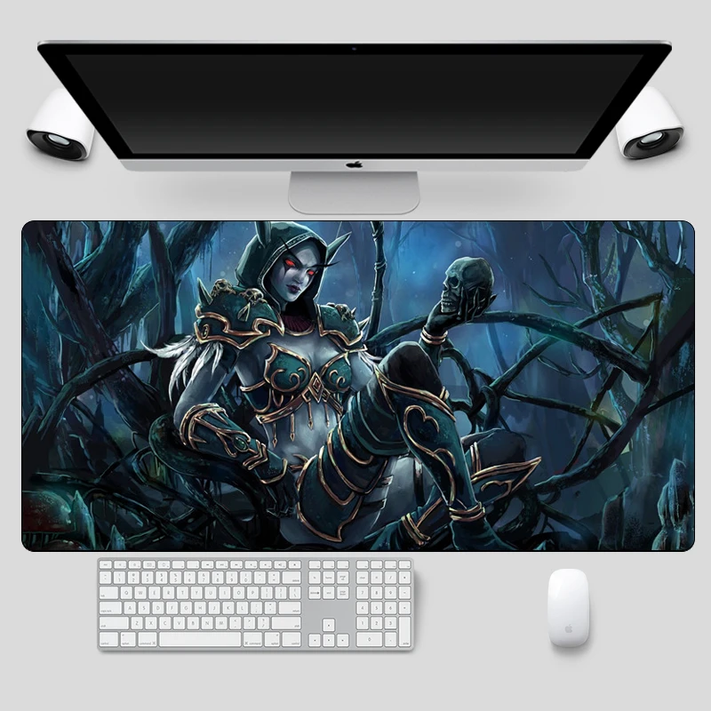 Большой игровой коврик для мыши World of Warcraft 60 х30 см геймерский с аниме сексуальный