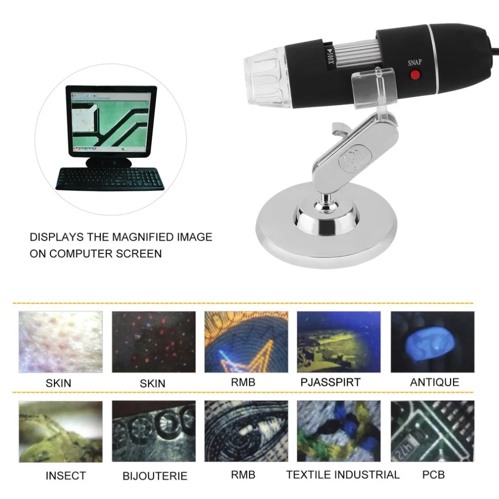 ACEHE Electronics 50X ~ 500X 5MP USB 8 LED цифровая камера микроскоп Эндоскоп лупа практическое