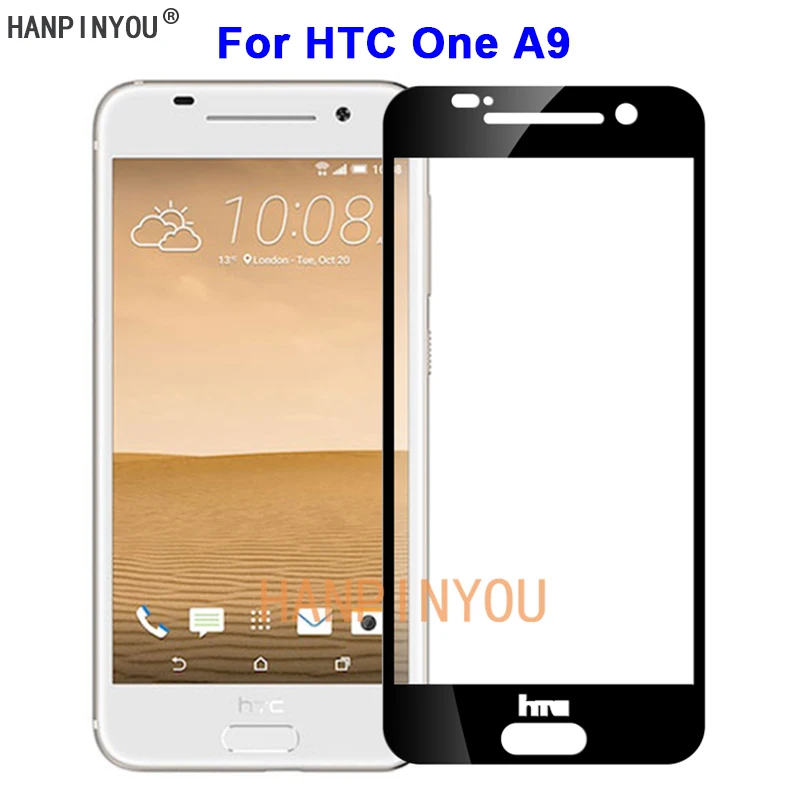 Для HTC One A9 5 0 &quotновая твердость 9H 2.5D полное покрытие закаленное искусственное
