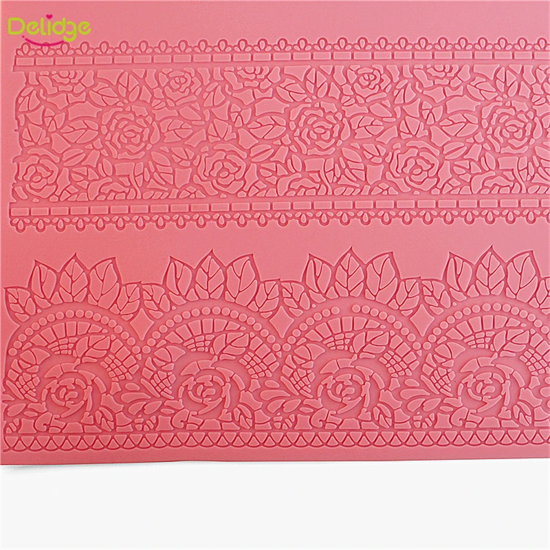 1 шт. силиконовый коврик для цветочного кружева украшения торта силиконовая