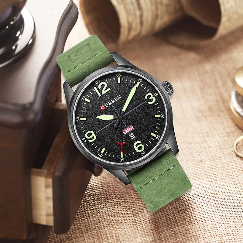 2017 Брендовые мужские модные повседневные часы Curren спортивные кварцевые в стиле