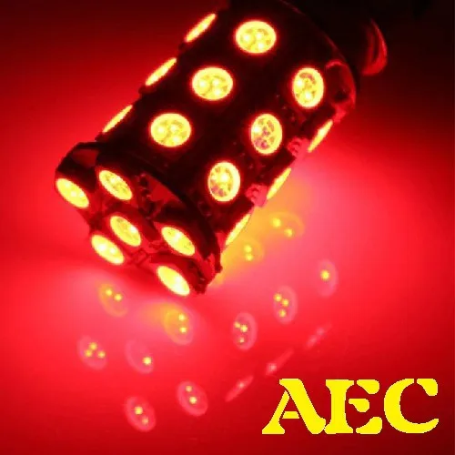 10 шт./лот S25 P21W 1157 BAY15D 27 SMD 5050 LED 27SMD 27LED Авто Сигнал поворота Стоп сигнал красный