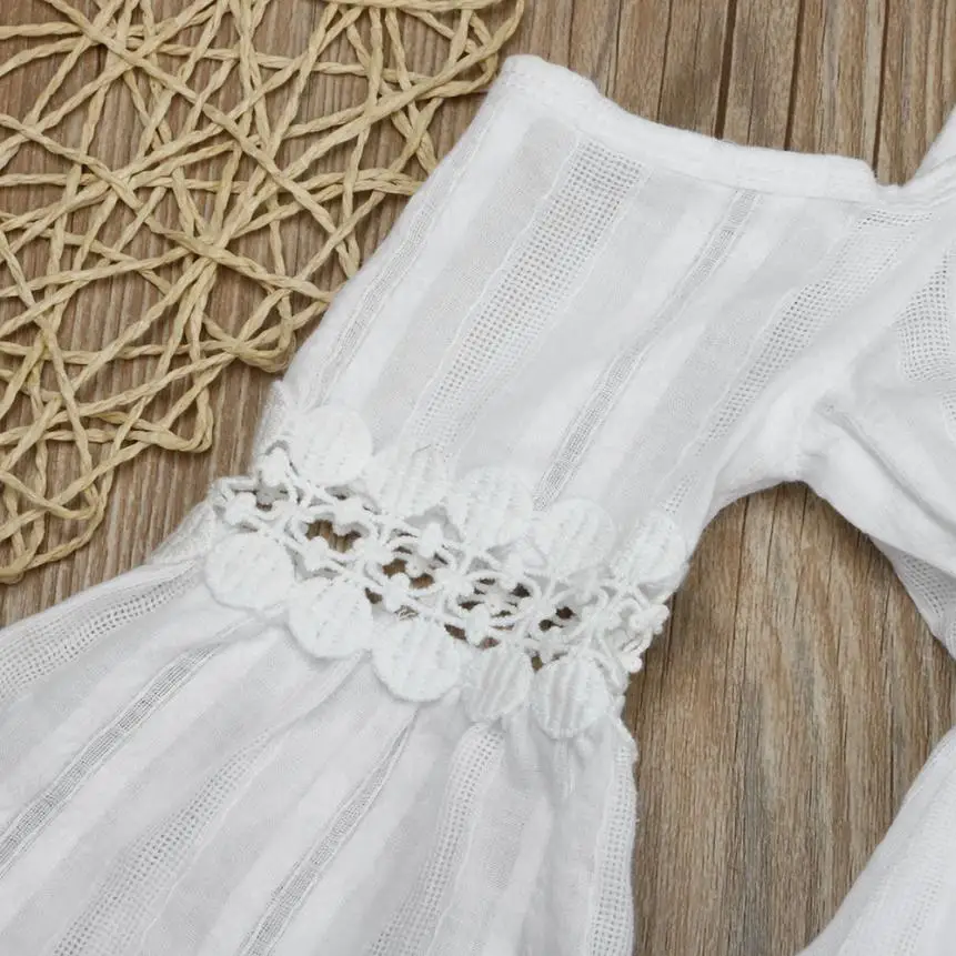 2017 beachwear girl dress white lace kids baby clothes summer dresses for weeding party Girls vestido infantil | Детская одежда и
