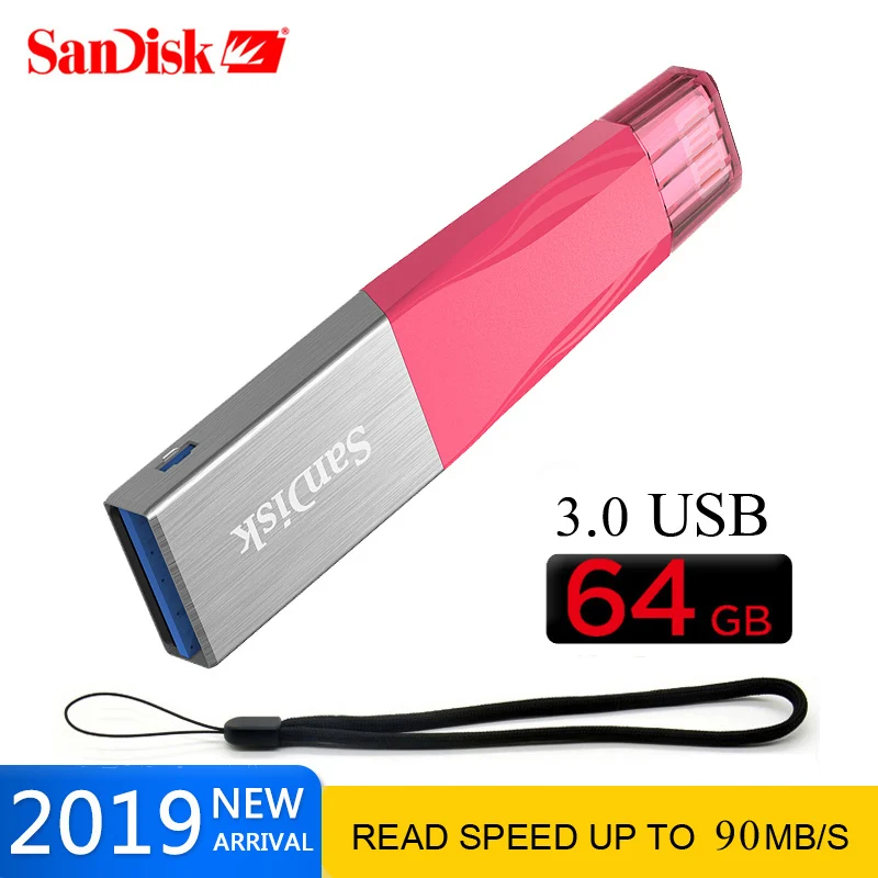 Оригинальный Sandisk iXPAND Новый USB флеш накопитель 64 Гб 128 ГБ 3 0 OTG iFlash карта памяти для