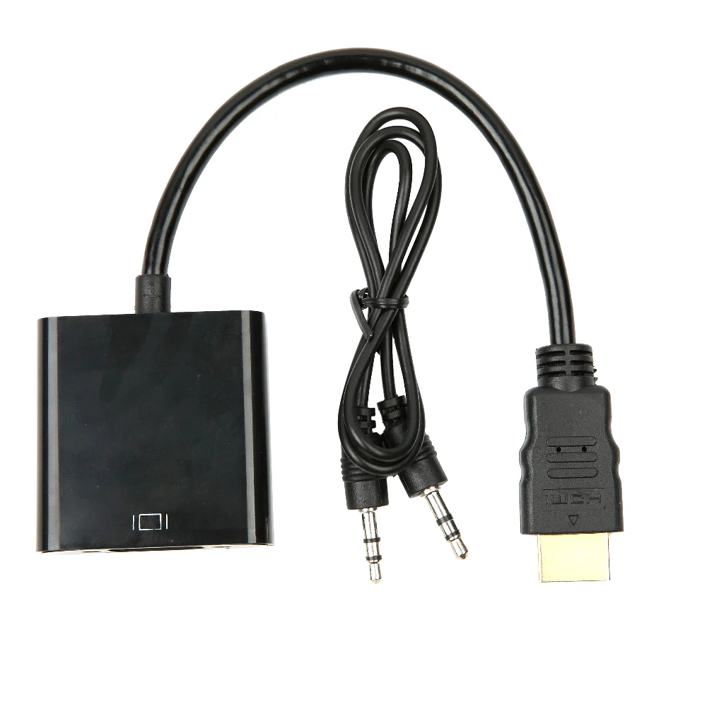 HDMI совместимый аудиоадаптер VGA штекер гнездо 1080p HD TV монитор тв для XBOX 360 PS3 с 3 5 мм